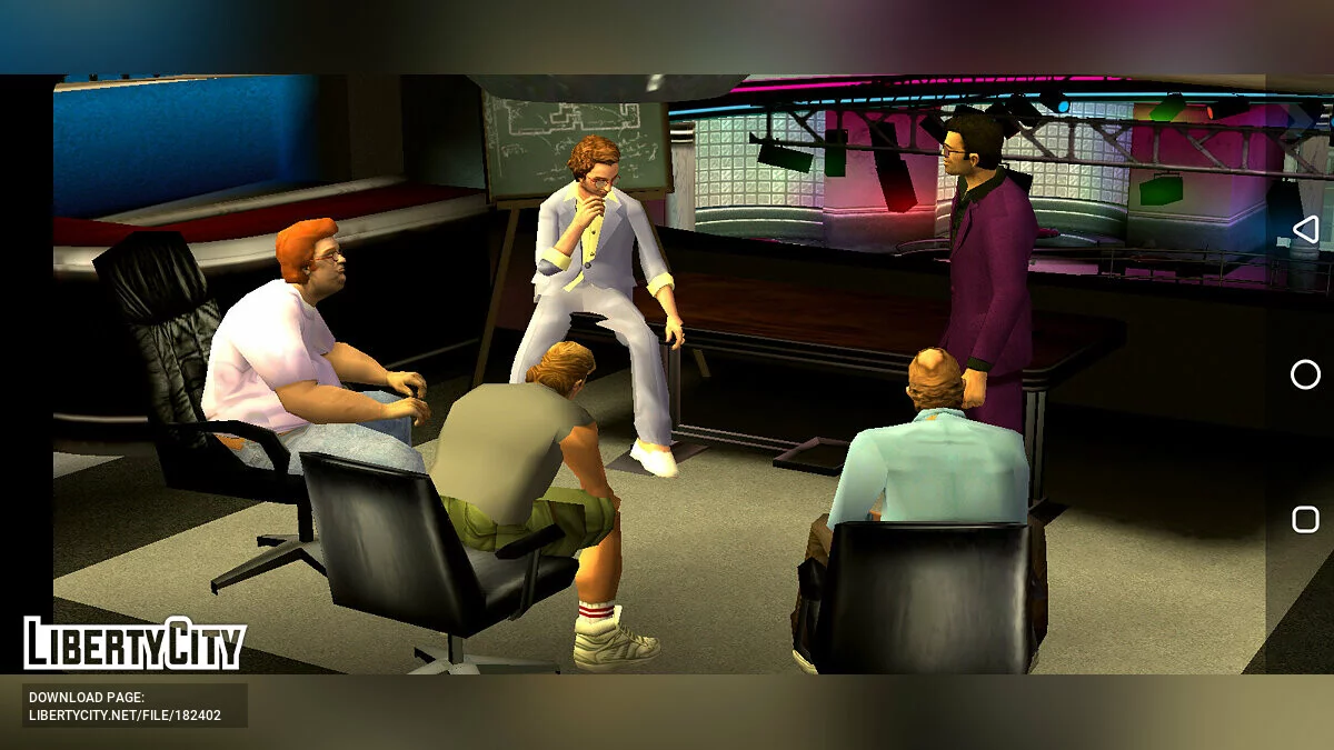 Изменённые персонажи в стиле артворков / GTA Vice City (iOS, Android)