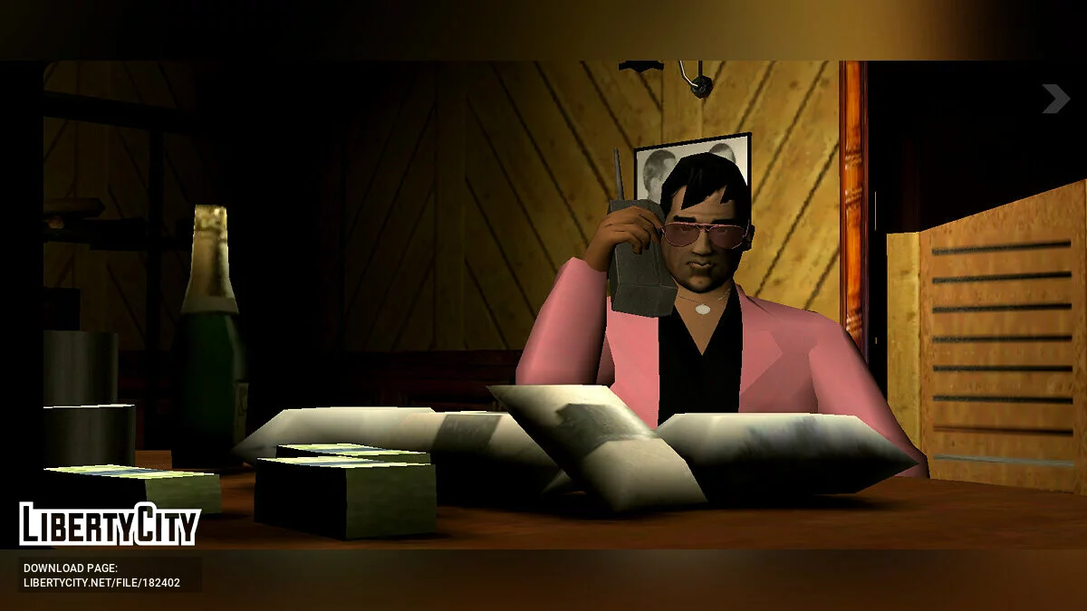 Изменённые персонажи в стиле артворков / GTA Vice City (iOS, Android)