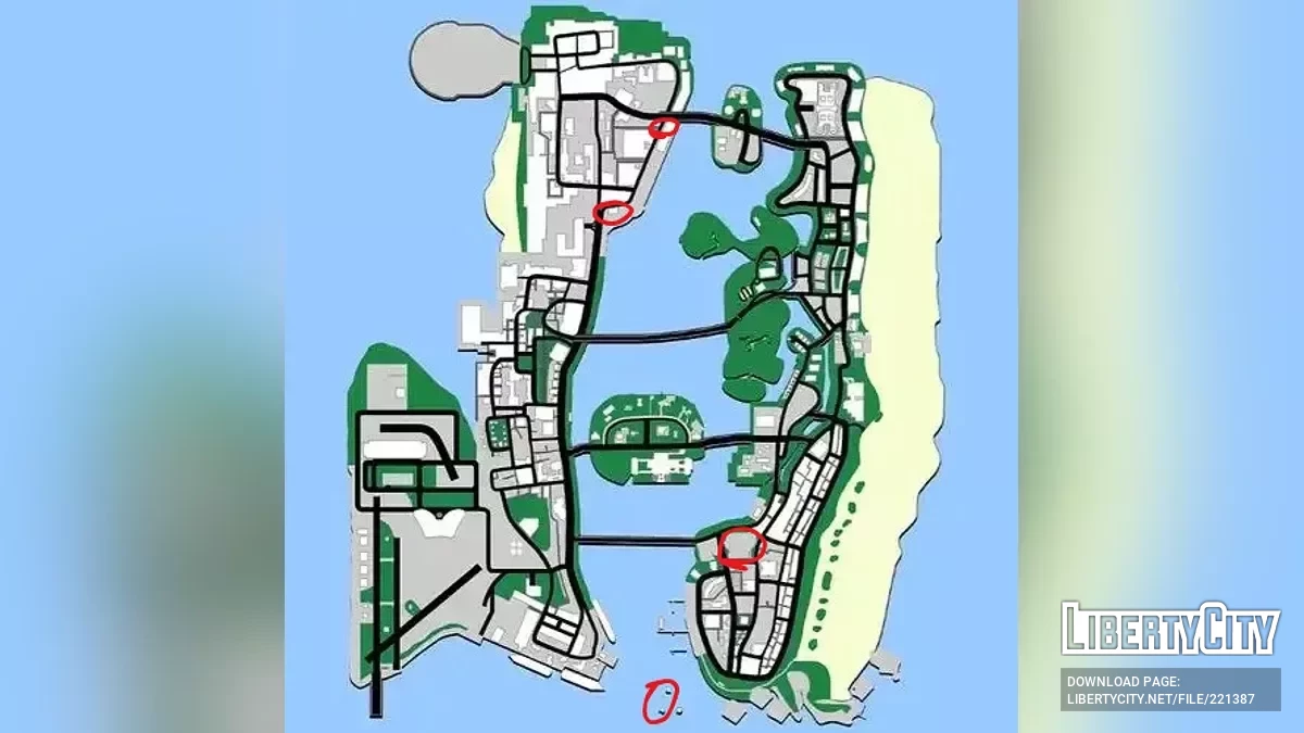 Открытие закрытых зон / GTA Vice City (iOS, Android)