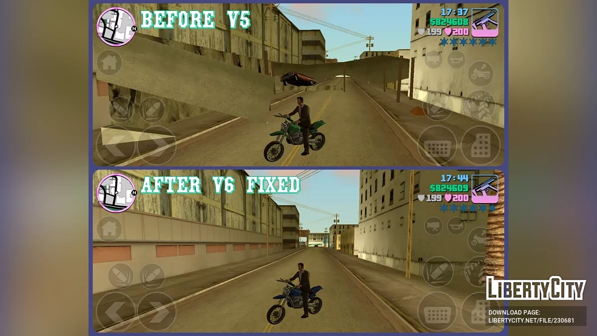 Новая дорога к аэропорту - как в VCS - исправление для Android V6 / GTA Vice City (iOS, Android)