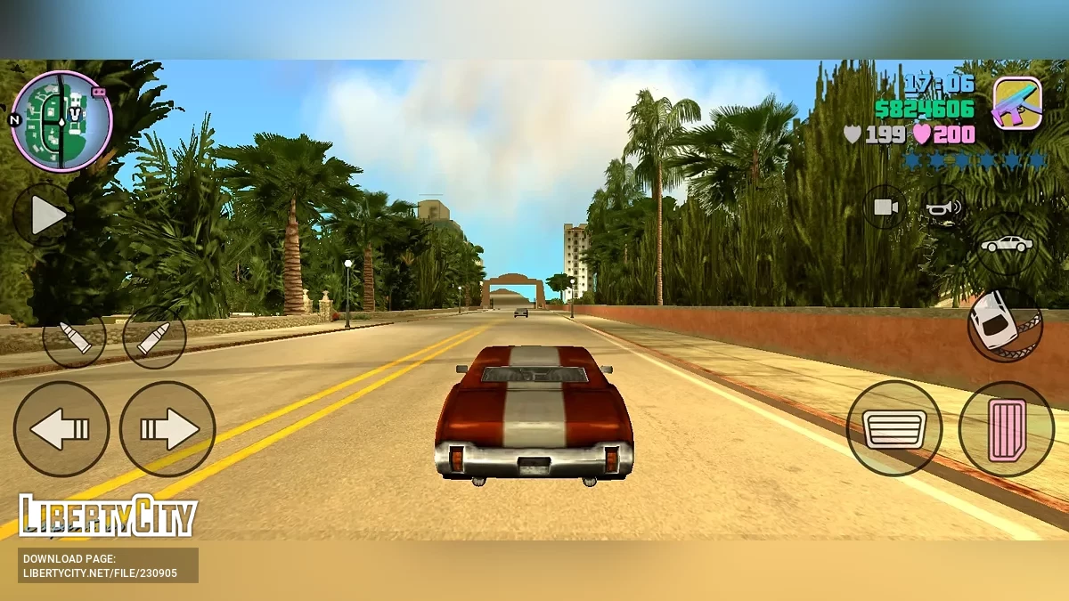 Новые кнопки окончательной версии SA и новые иконки оружия в стиле ПК / GTA Vice City (iOS, Android)