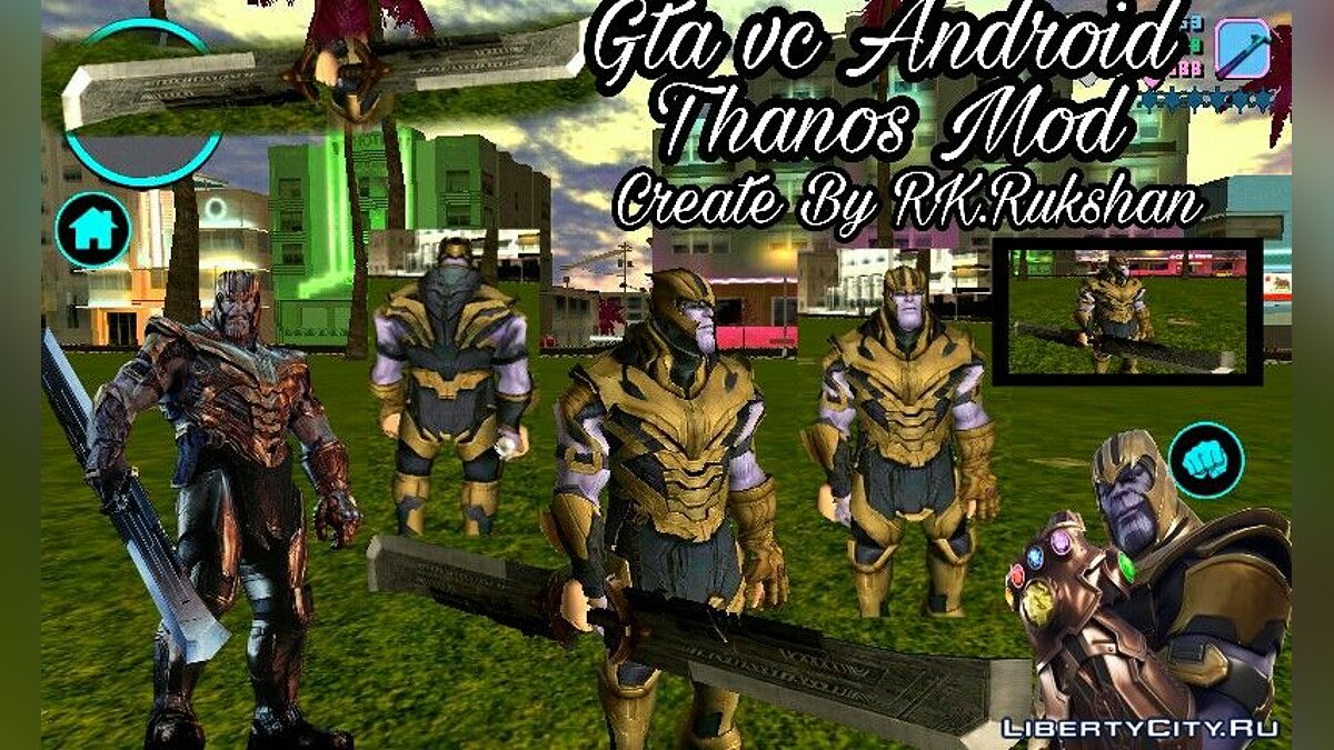 Thanos and the sword of Thanos for GTA Vice City (iOS, Android) - Картинка #1