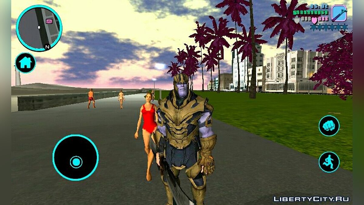 Thanos and the sword of Thanos for GTA Vice City (iOS, Android) - Картинка #2