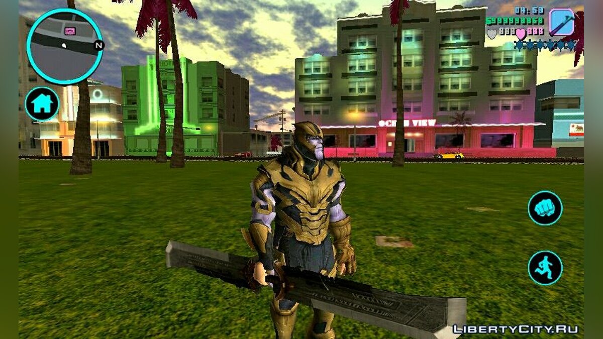 Thanos and the sword of Thanos for GTA Vice City (iOS, Android) - Картинка #5