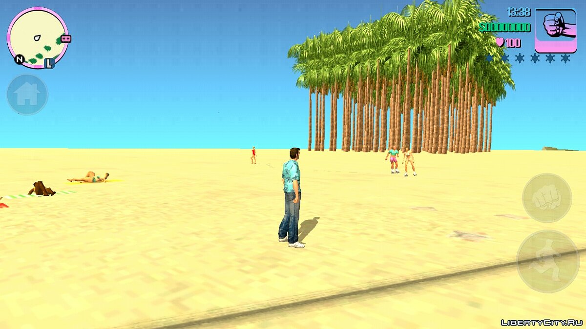 Пальми на пляжі для GTA Vice City (iOS, Android) - Картинка #1