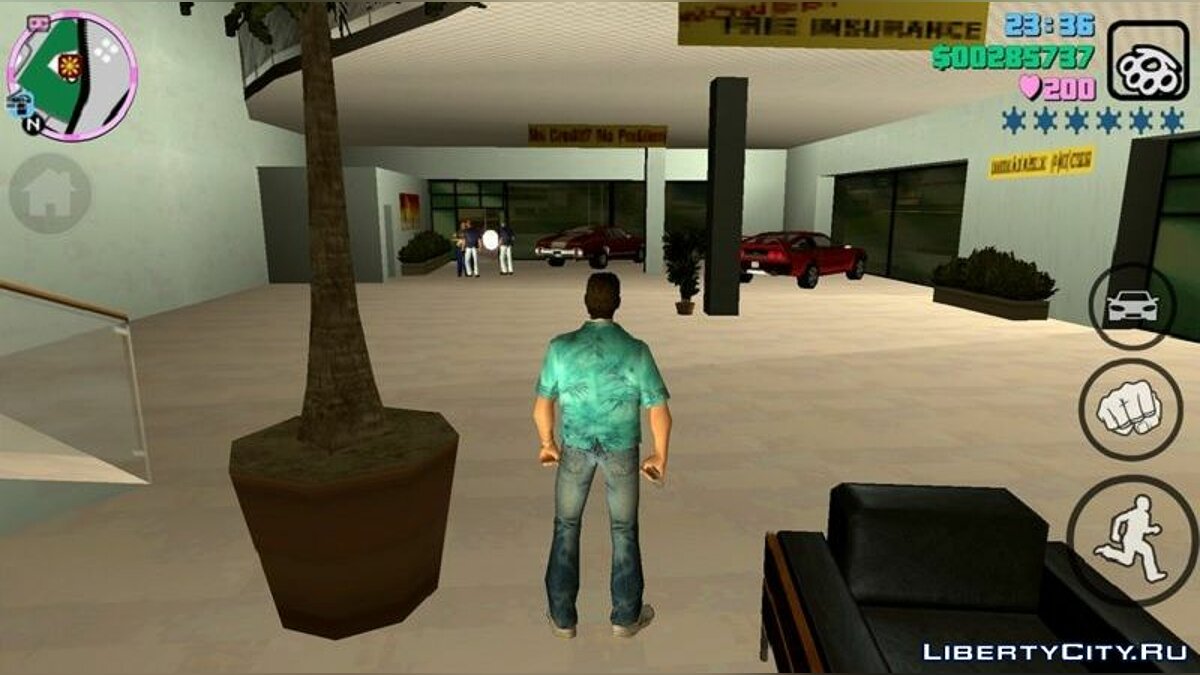 Худ та іконки у стилі San Andreas для GTA Vice City (iOS, Android) - Картинка #1