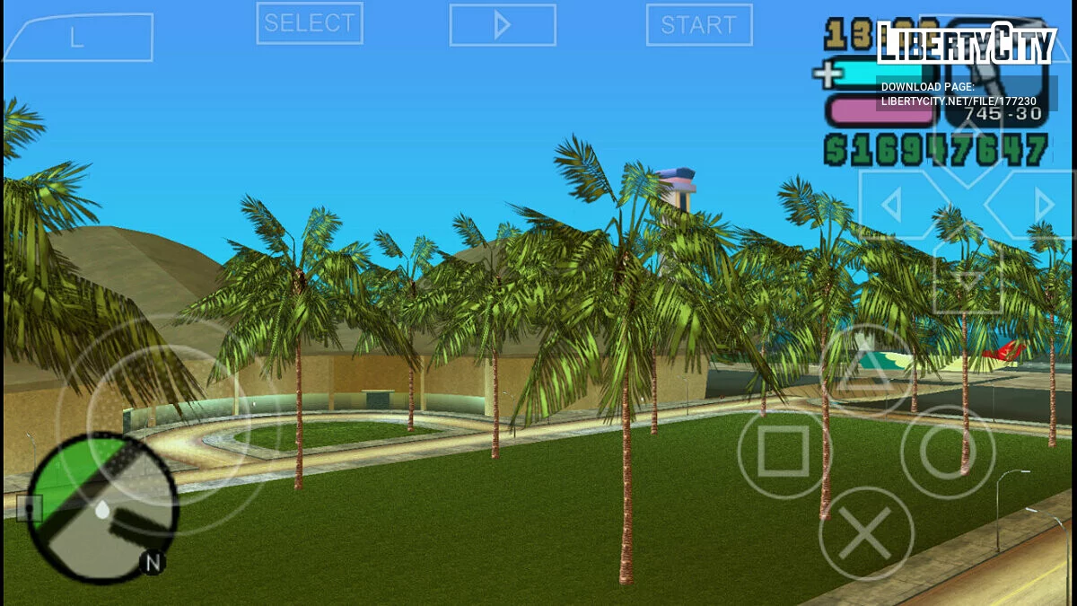 Обновленные текстуры пальм и растительности / GTA Vice City Stories