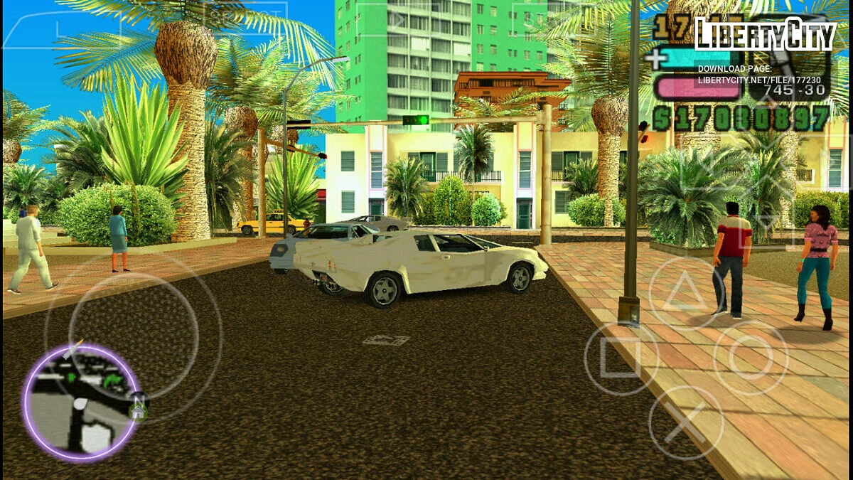 Обновленные текстуры пальм и растительности / GTA Vice City Stories