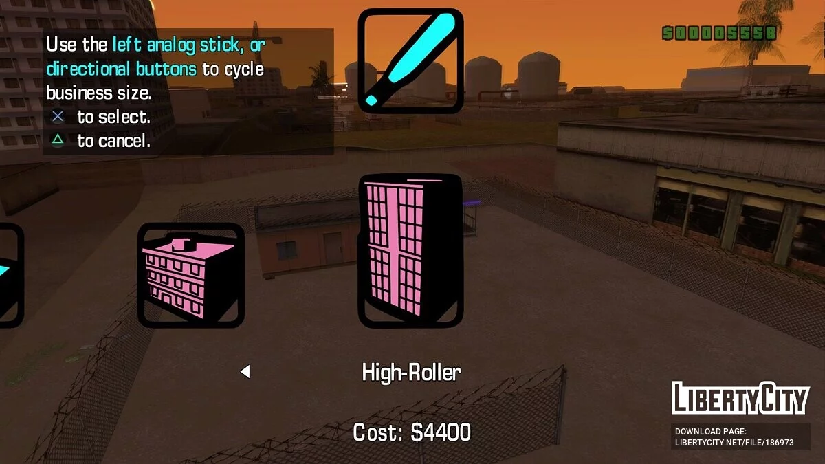 Улучшенный интерфейс (для PCSX2) / GTA Vice City Stories