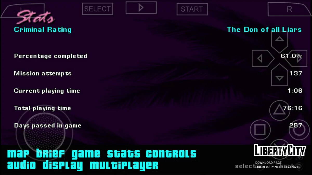 Сохранение 61% / GTA Vice City Stories