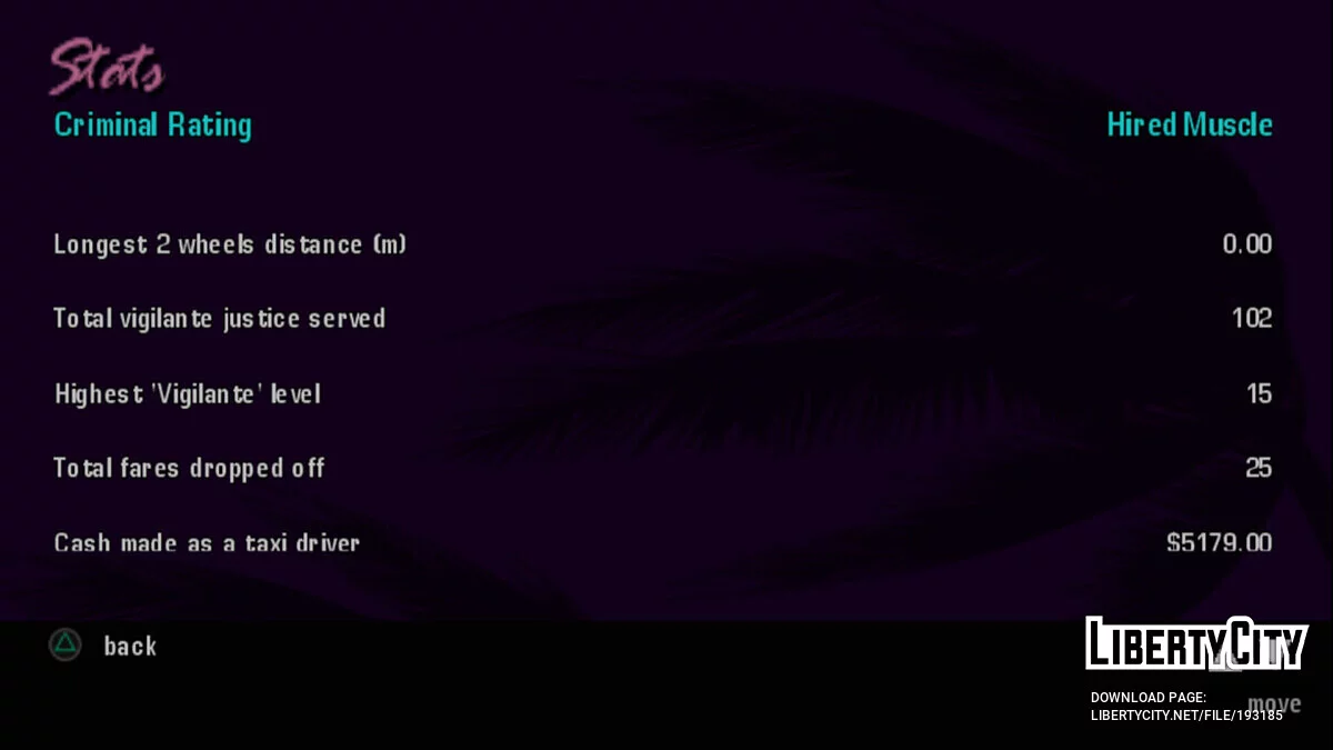 Стартовое сохранение 49.20% (для PS2) / GTA Vice City Stories