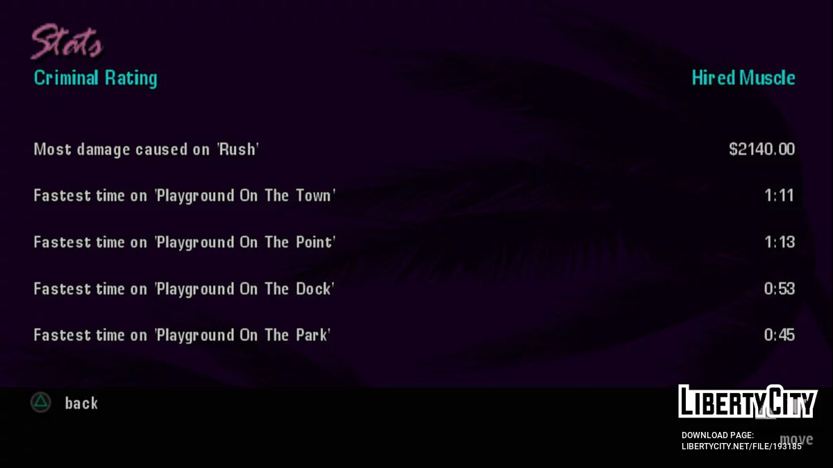 Стартовое сохранение 49.20% (для PS2) / GTA Vice City Stories