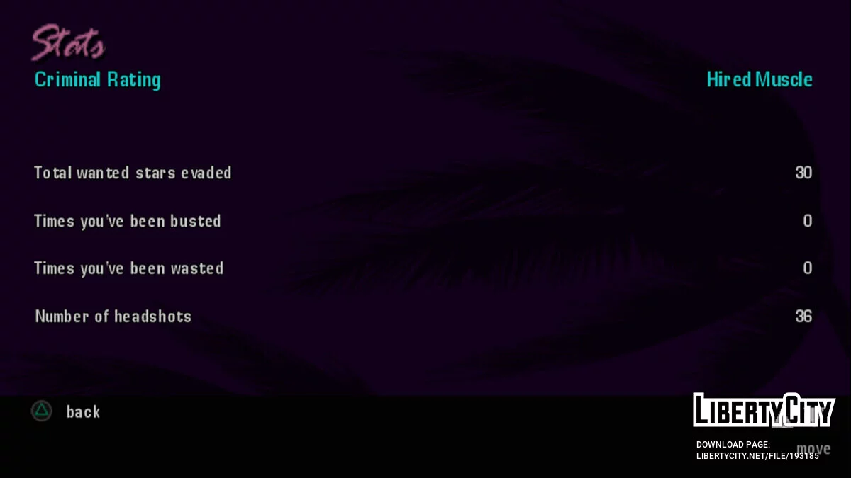Стартовое сохранение 49.20% (для PS2) / GTA Vice City Stories