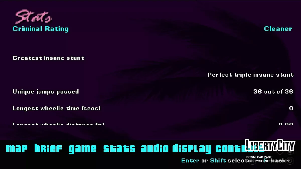 Стартовые и 100% сохранения для адаптации GTA VCS PC / GTA Vice City Stories