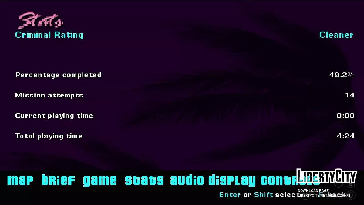 Стартовые и 100% сохранения для адаптации GTA VCS PC / GTA Vice City Stories