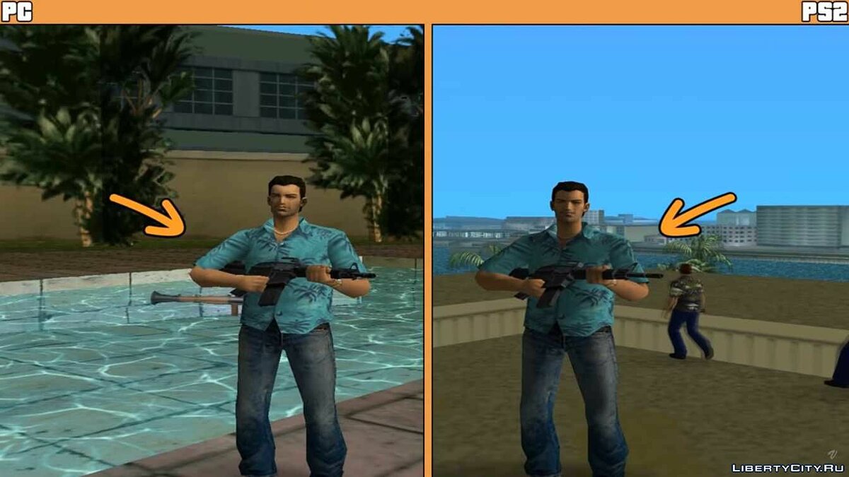 Скачать PS2 features restored to Mobile для GTA Vice City (iOS, Android)