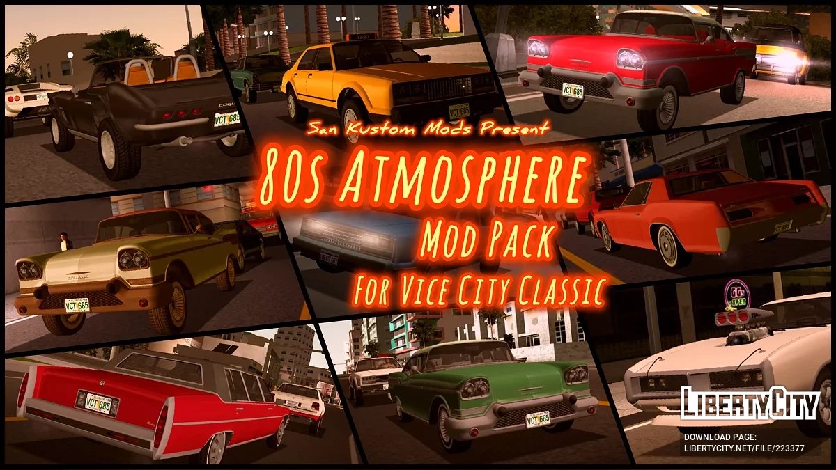 80s Atmosphere Mod Pack 2025 / GTA Vice City (iOS, Android)