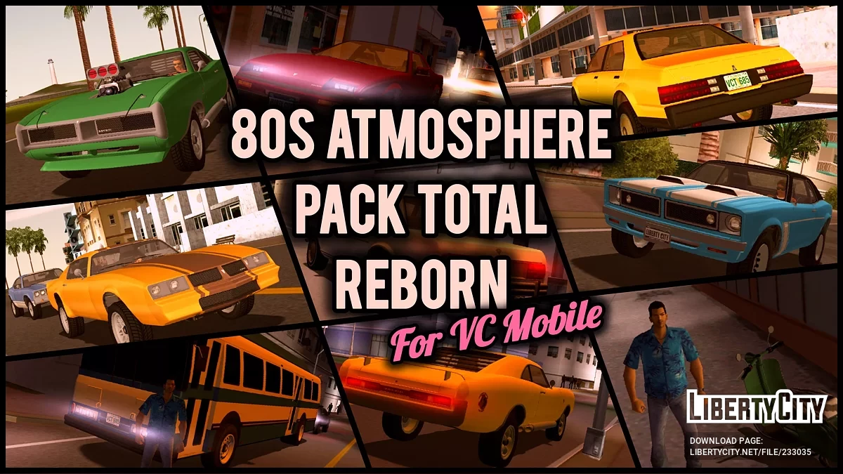 Пакет Атмосферы 80-х Полное Возрождение 2026 / GTA Vice City (iOS, Android)