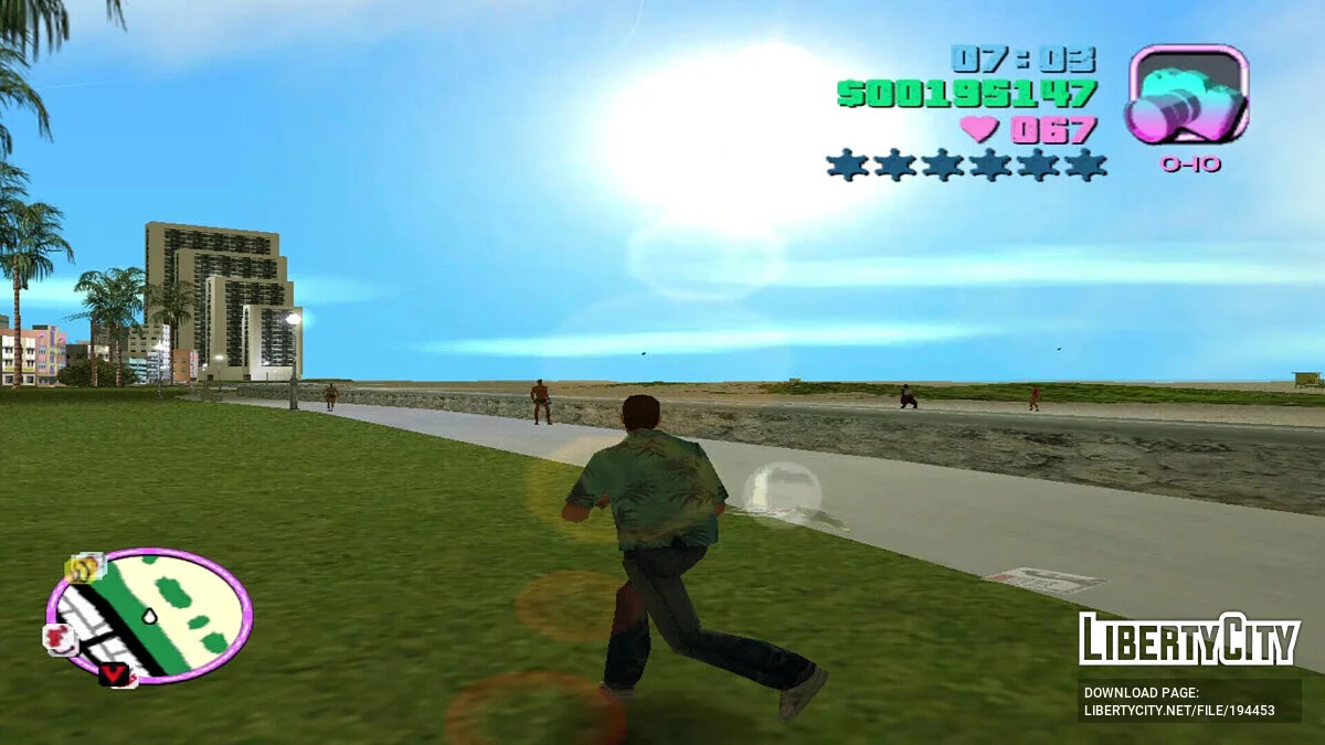Вечный день и солнечная погода / GTA Vice City