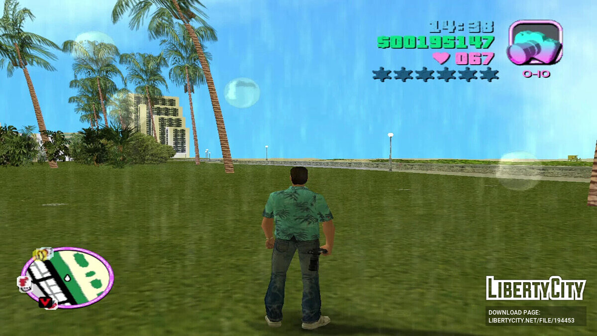 Скачать Вечный день и солнечная погода для GTA Vice City