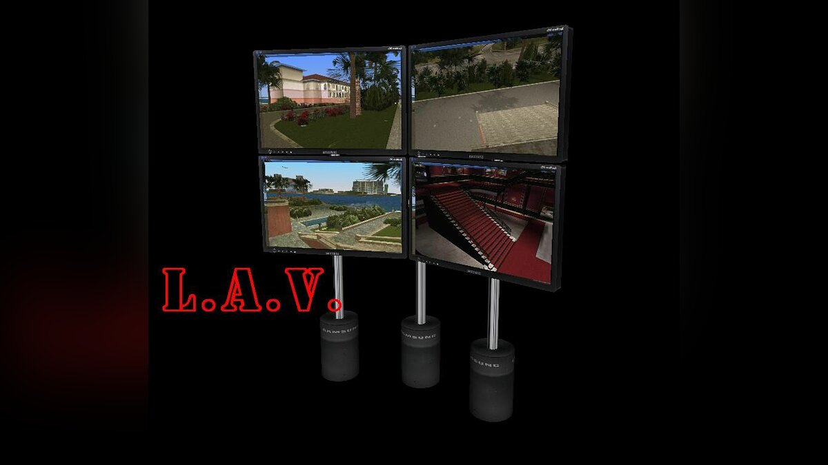 Новые экраны видеонаблюдения для GTA Vice City - Картинка #1