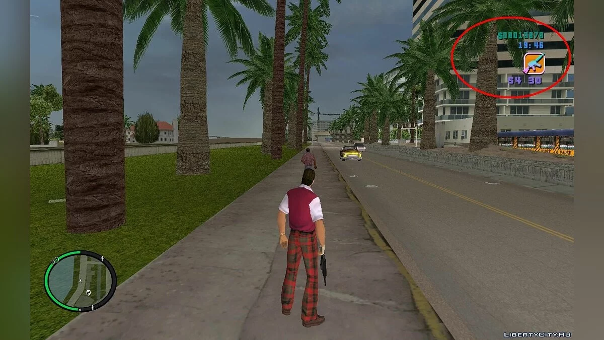 Новые фон меню и цвет шрифтов / GTA Vice City