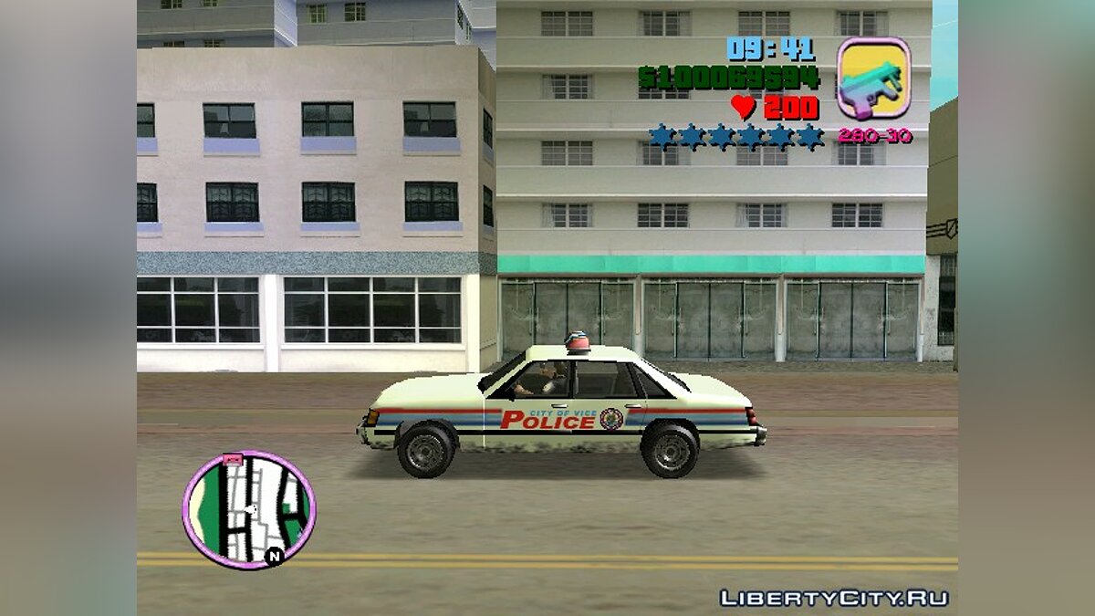 Скачать Police Car для GTA Vice City