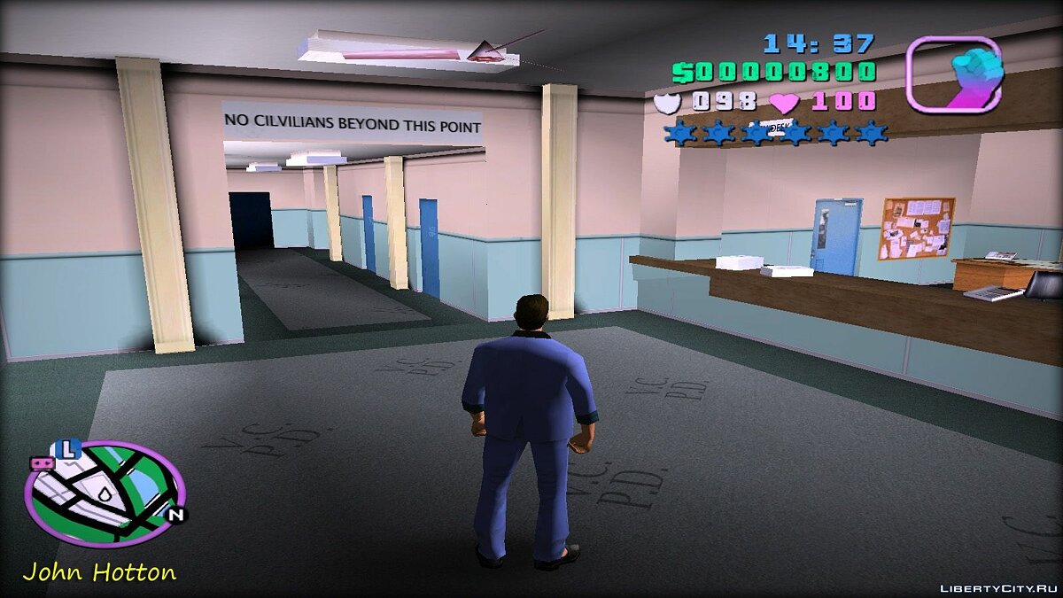 Скачать Новые текстуры для полицейского участка для GTA Vice City