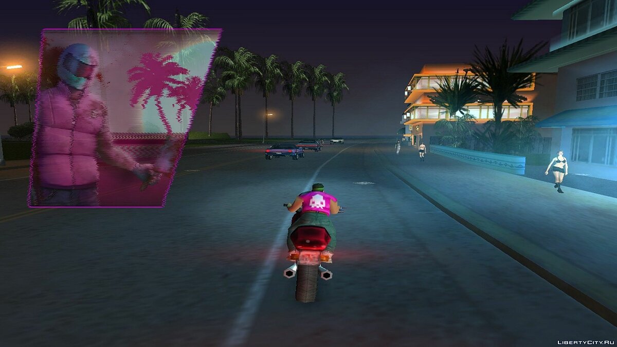 Скачать Одежда Байкера из Hotline Miami для GTA Vice City