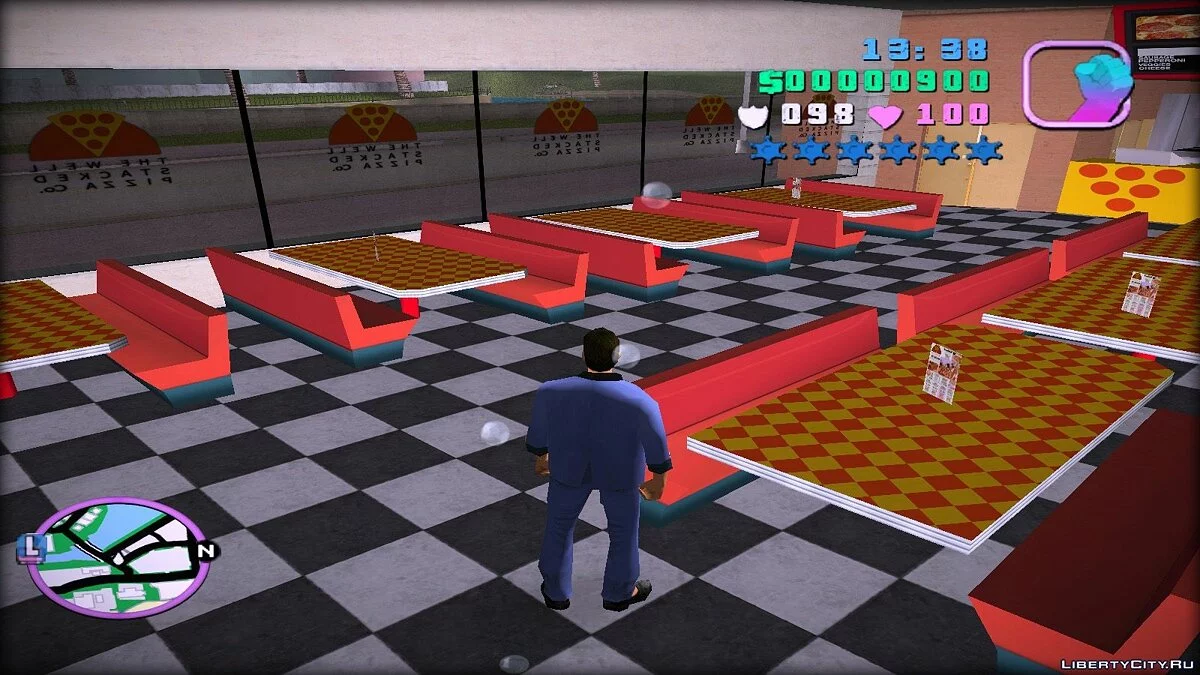 Новые текстуры пиццерии / GTA Vice City