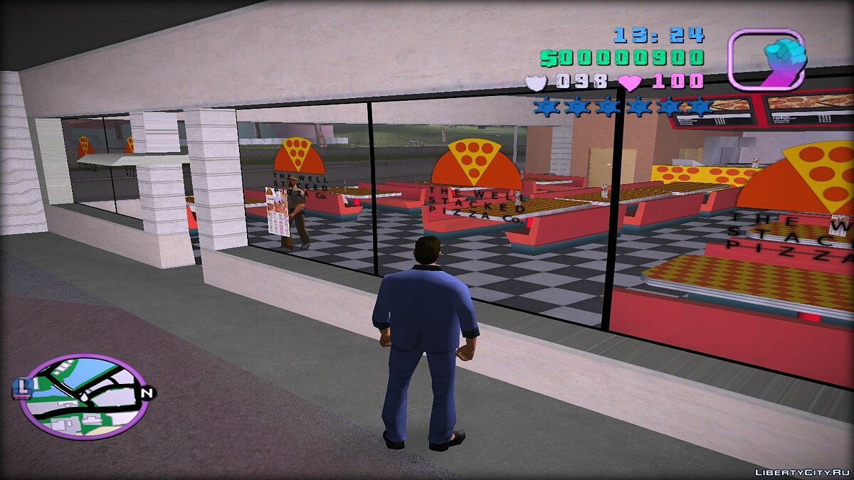 Скачать Новые текстуры пиццерии для GTA Vice City