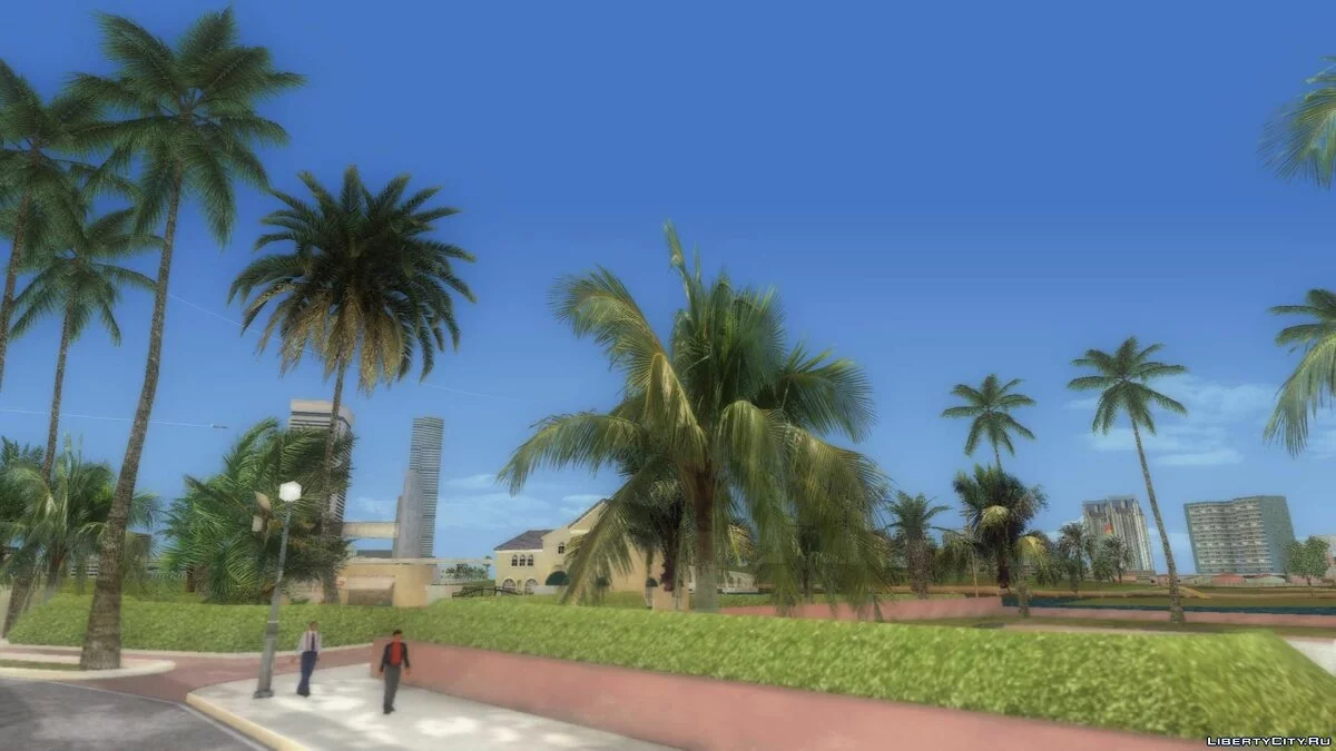 80s True Vegetation Palm Trees - Реалистичные пальмы / GTA Vice City