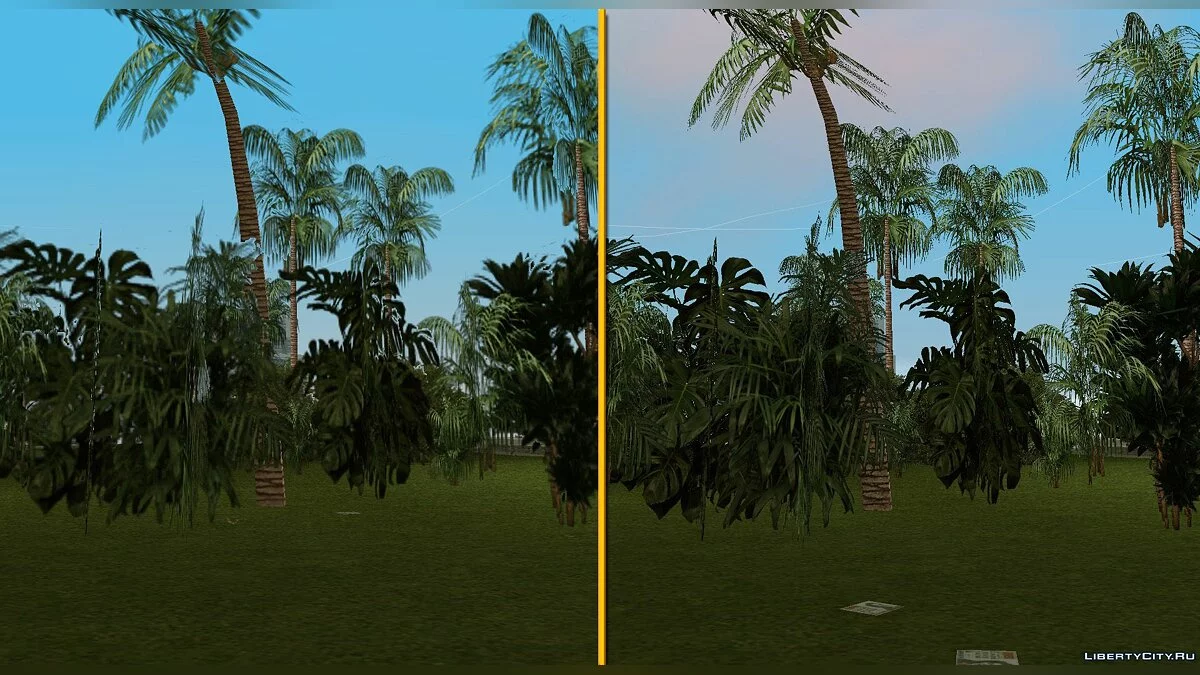 Оригинальная HD растительность / GTA Vice City