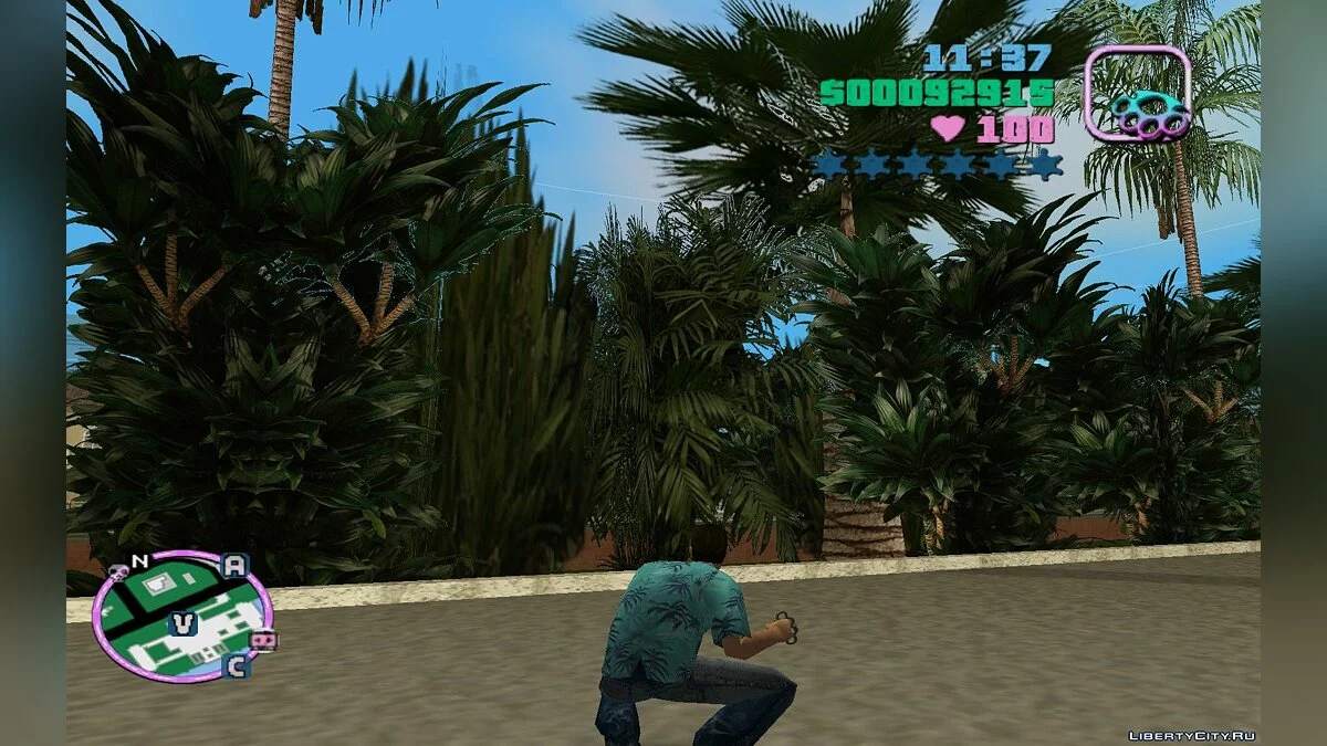 Оригинальная HD растительность / GTA Vice City