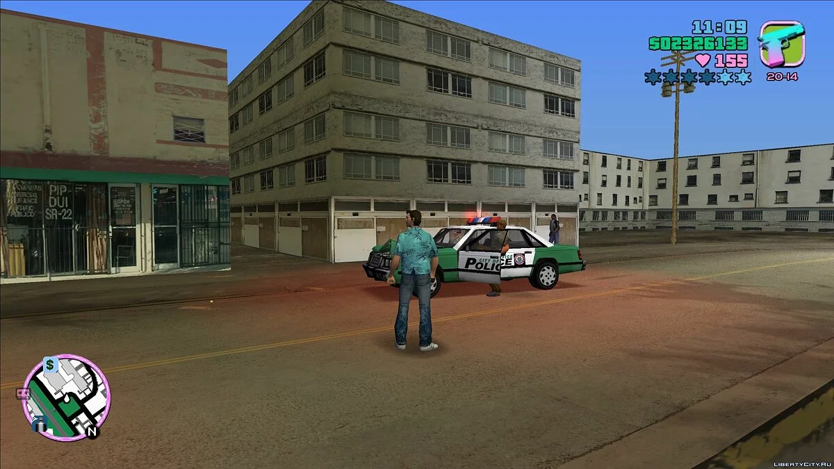 Улучшенные искусственным интеллектом текстуры / GTA Vice City
