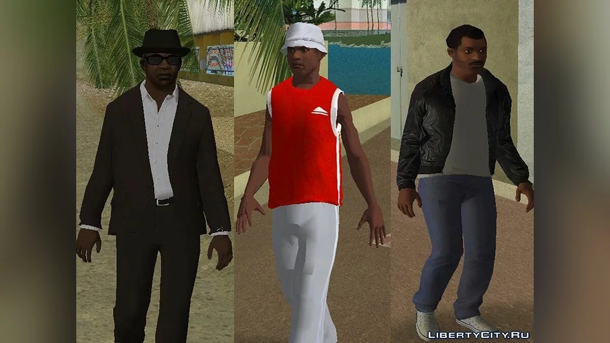 Афро-американские мужчины в HD / GTA Vice City