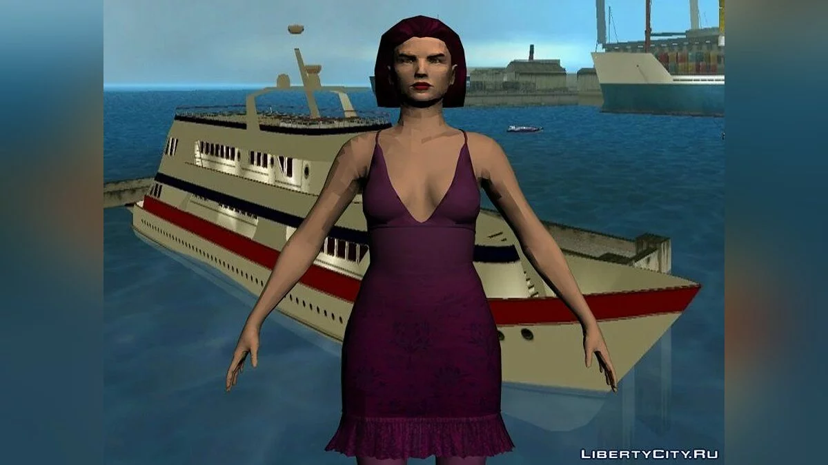 Кортес, его служанки, Мерседес Кортес и Пьерр Ла Понсе в HD / GTA Vice City