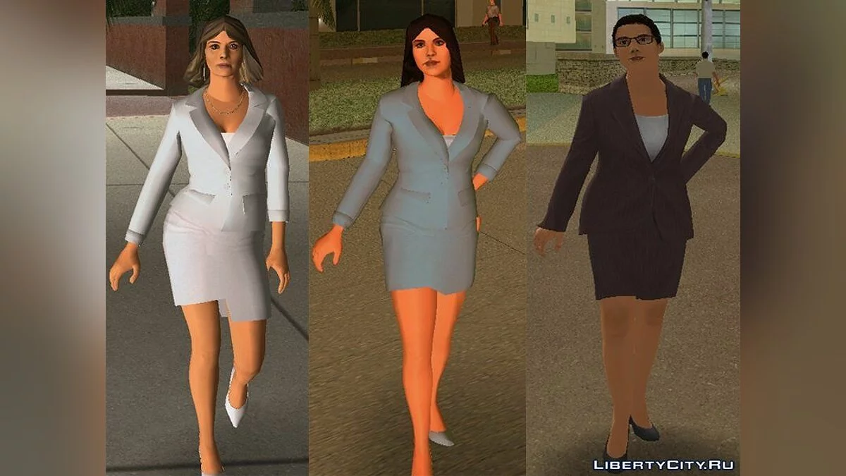 Латинские пешеходы и японские туристки в HD / GTA Vice City