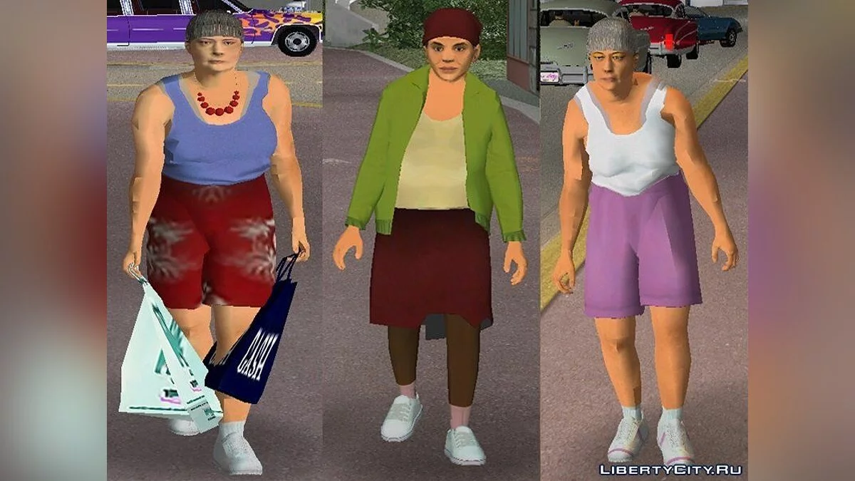 Пак белых женщин в HD / GTA Vice City