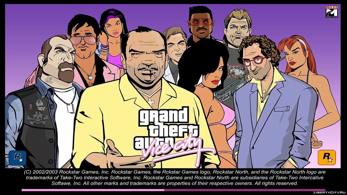 Загрузочный экран в стиле GTA3 / GTA Vice City