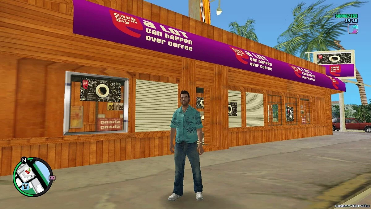 Кафе "Coffee Day" (ретекстур) / GTA Vice City