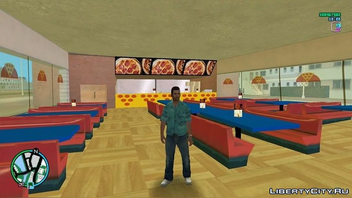 Новые текстуры для пиццерии  / GTA Vice City