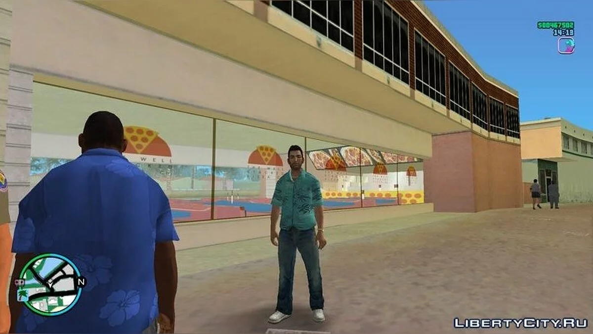 Новые текстуры для пиццерии  / GTA Vice City