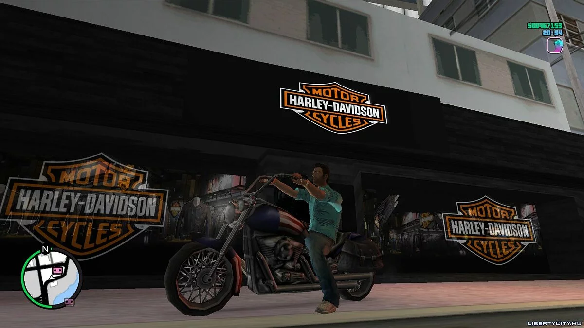 Салон мототехники Harley-Davidson / GTA Vice City