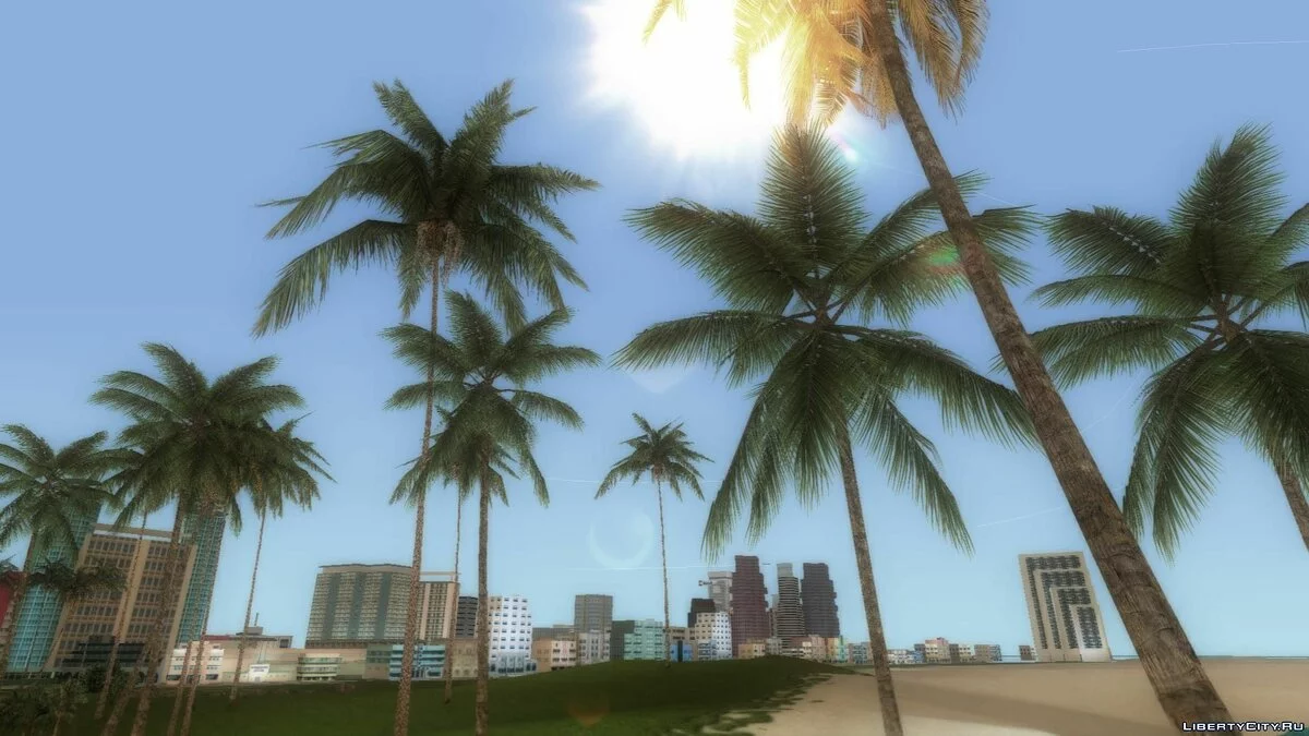 Правильная растительность 80-x (MipMapping) / GTA Vice City