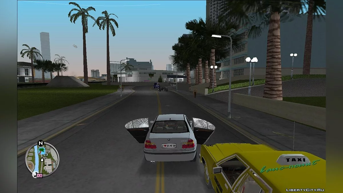 Карта и радар в стиле Google Maps / GTA Vice City