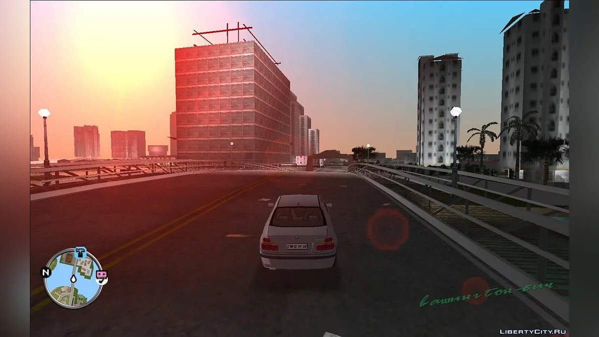 Карта и радар в стиле Google Maps / GTA Vice City