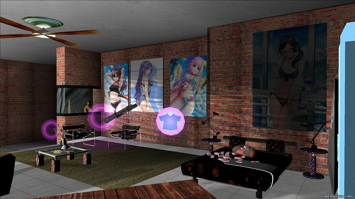Новые текстуры для номера в отеле Ocean View V2 / GTA Vice City
