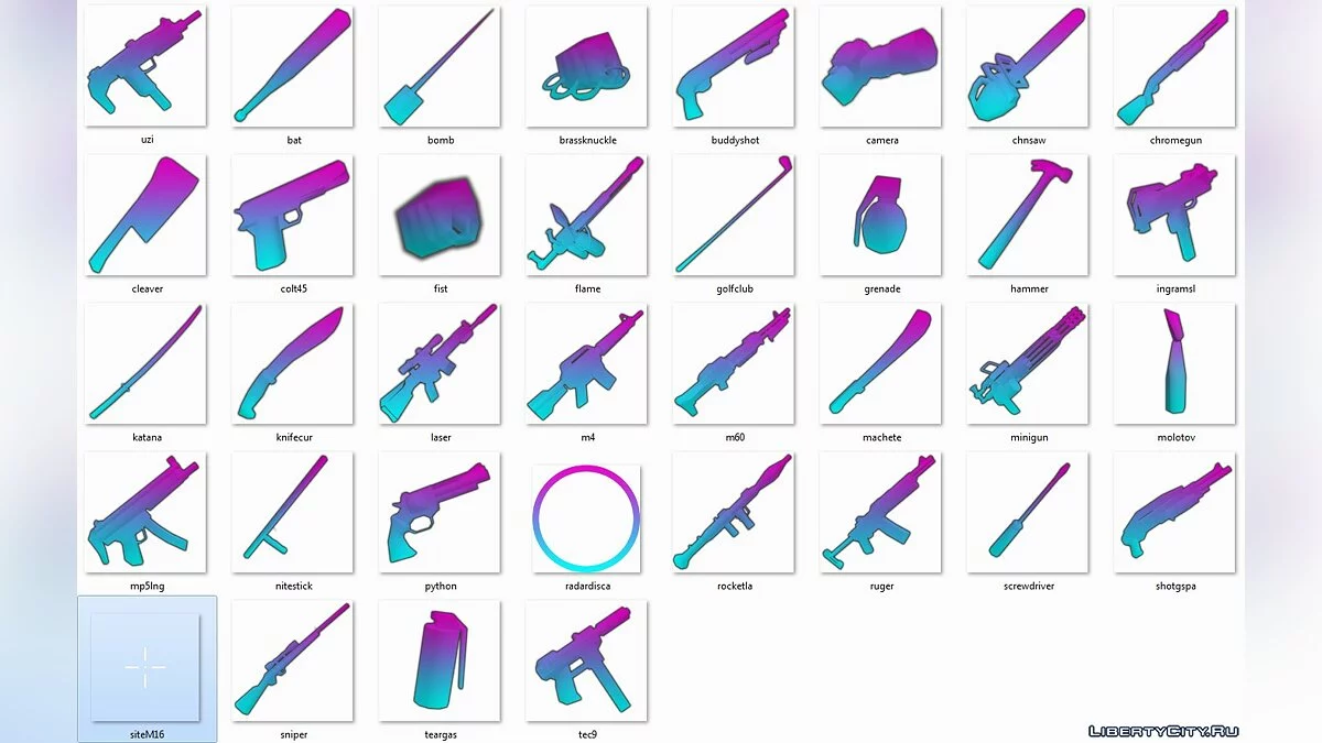 Rendered Icons / GTA Vice City