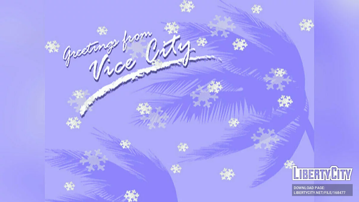 Новогодний мод (обновлённый интерфейс и меню) / GTA Vice City